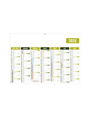 GAMECO VERT 2026 - MIDI 430 x 335 mm - LEGER 400G - SANS MARQUAGE - 1 TROU EN TETE livraison express 24h 48h