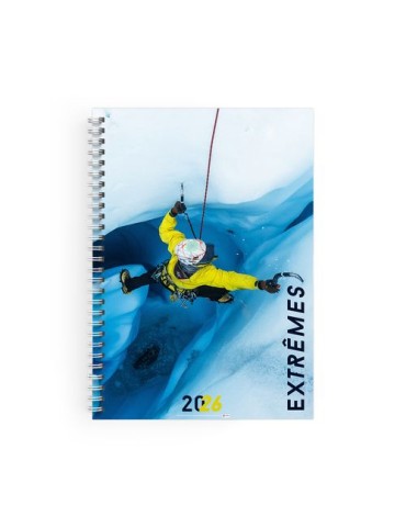 CARNET SPIRALE COUVERTURE SOUPLE - MAXI 210 x 297 mm - COUVERTURE 380g SATIMAT AVEC PELLICULAGE BRILLANT PAGE 1 ET 4 - BLOC DE 5