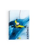 CARNET SPIRALE COUVERTURE SOUPLE - MAXI 210 x 297 mm - COUVERTURE 380g SATIMAT AVEC PELLICULAGE BRILLANT PAGE 1 ET 4 - BLOC DE 5