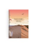 CARNET SPIRALE COUVERTURE SOUPLE - MAXI 210 x 297 mm - COUVERTURE 380g SATIMAT AVEC PELLICULAGE BRILLANT PAGE 1 ET 4 - BLOC DE 5