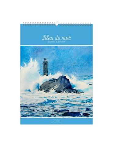 BLEU DE MER 2026 - 6 FEUILLETS - RELIURE BAGUETTE - MARQUAGE 1 COULEUR