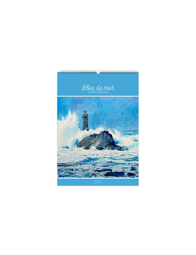 BLEU DE MER 2026 - 6 FEUILLETS - RELIURE BAGUETTE - MARQUAGE 1 COULEUR