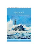BLEU DE MER 2026 - 6 FEUILLETS - RELIURE BAGUETTE - MARQUAGE 1 COULEUR nombre de pages : 12 pages
