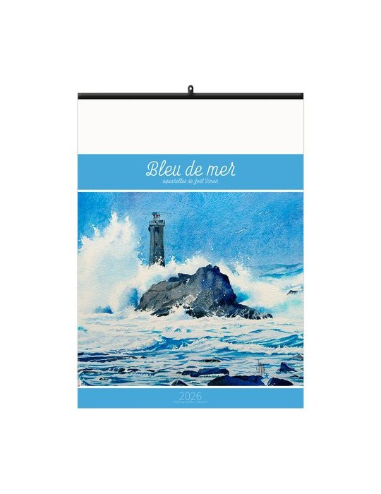 BLEU DE MER 2026 - 6 FEUILLETS - RELIURE BAGUETTE - MARQUAGE 1 COULEUR