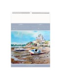 BLEU DE MER 2026 - 6 FEUILLETS - RELIURE BAGUETTE - MARQUAGE 1 COULEUR nombre de pages : 12 pages livraison express 24h 48h