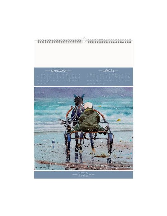 BLEU DE MER 2026 - 6 FEUILLETS - RELIURE BAGUETTE - MARQUAGE 1 COULEUR