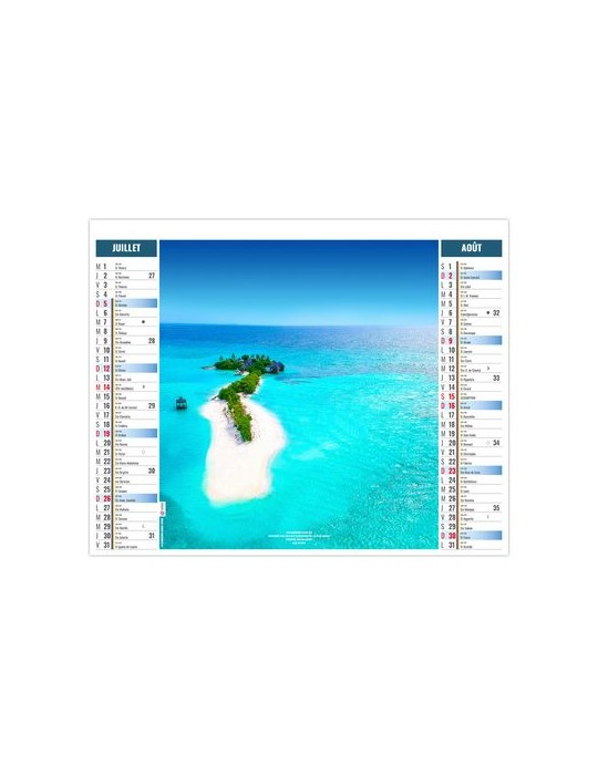 2EN1 - CALME 2026 - SMALL 330 x 470 mm - MARQUAGE 1 COULEUR