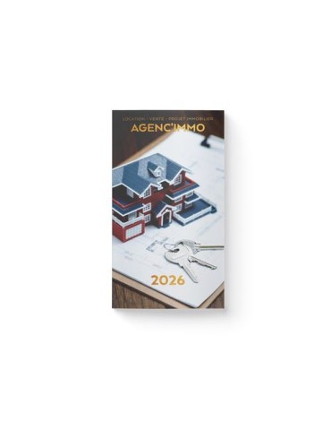 ECO POCHE CREATION 2026 - 95 x 165 mm - QUINZAINIER 64 PAGES - COUVERTURE 380g QUADRI PAGES 1 ET 4 - PELLICULAGE BRILLANT RECTO 