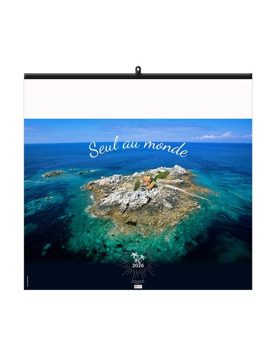 SEUL AU MONDE 2026 - SMALL 330 x 315 mm - 6 FEUILLETS - RELIURE BAGUETTE - MARQUAGE 1 COULEUR