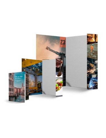 CONFERENCIER - MAXI 210 X 297 mm - COUVERTURE 380g SANS PELLICULAGE - BLOC INTERIEUR 30F SANS IMPRESSION 80g OFFSET