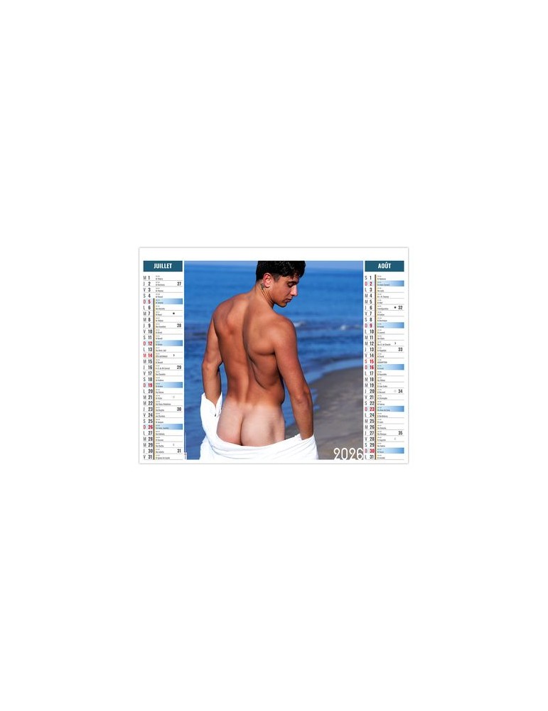 2EN1 - SENSUALITE 2026 - XXL 474 x 700 mm - MARQUAGE 1 COULEUR