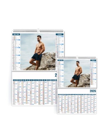 2EN1 - SENSUALITE 2026 - XXL 474 x 700 mm - MARQUAGE 1 COULEUR 2