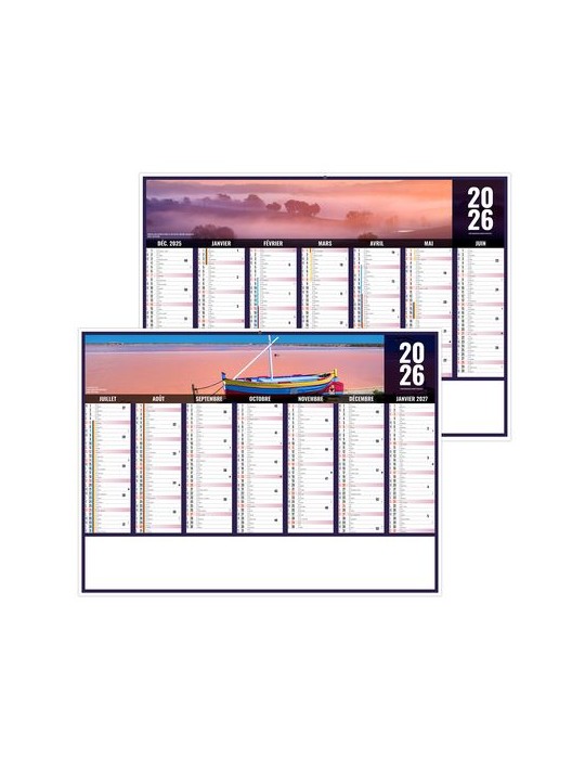 LIBERTE OCCITANIE 2026 - MIDI 430 x 335 mm - LEGER 400G - SANS MARQUAGE - 1 TROU EN TETE