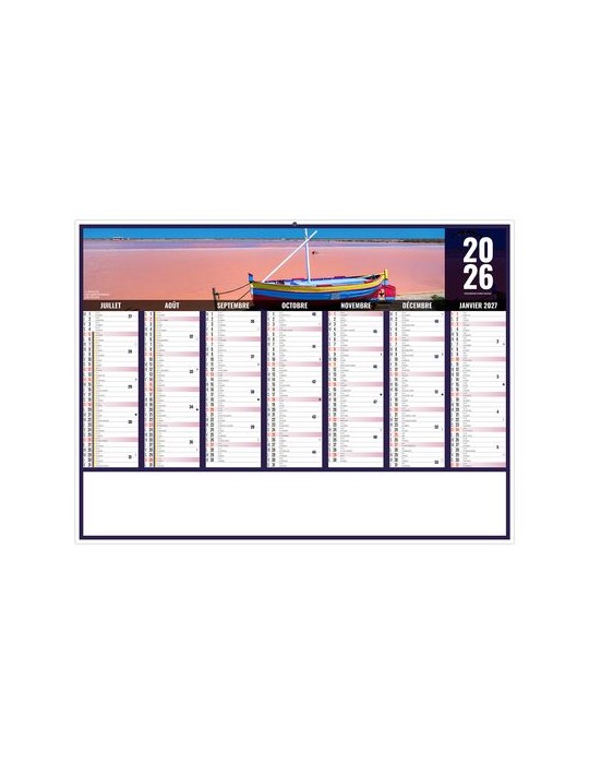 LIBERTE OCCITANIE 2026 - MIDI 430 x 335 mm - LEGER 400G - SANS MARQUAGE - 1 TROU EN TETE