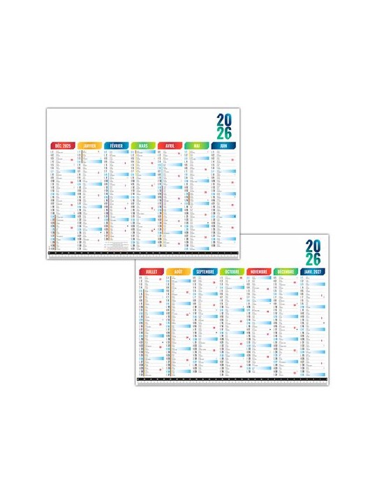 SOUS-MAIN SMP MESURE 2026 - 297X210MM QUADRI RECTO VERSO PLASTIFIE ENCAPSULE