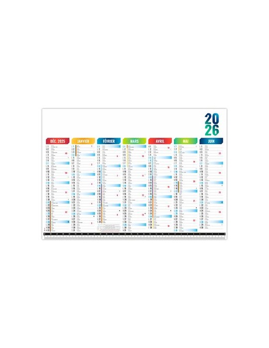 SOUS-MAIN SMP MESURE 2026 - 297X210MM QUADRI RECTO VERSO PLASTIFIE ENCAPSULE