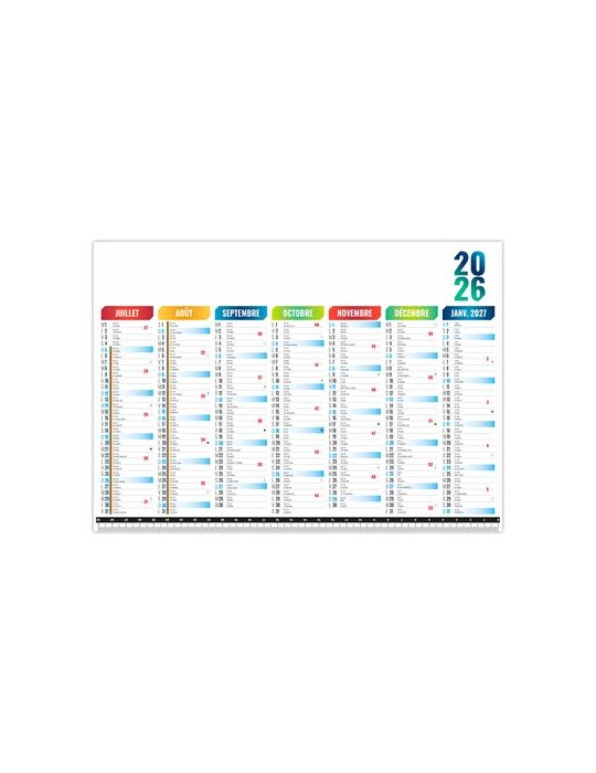 SOUS-MAIN SMP MESURE 2026 - 297X210MM QUADRI RECTO VERSO PLASTIFIE ENCAPSULE