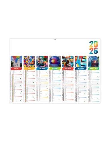 FLORIAN 2026 - MIDI 430 x 335 mm - LEGER 400G - SANS MARQUAGE - 1 TROU EN TETE personnalisation rapide en France