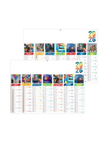 FLORIAN 2026 - MIDI 430 x 335 mm - LEGER 400G - SANS MARQUAGE - 1 TROU EN TETE 2