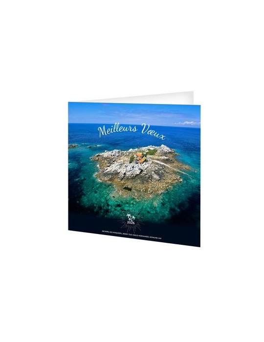 CARTE DE VOEUX - TRANQUILITE 2026  AVEC ENVELOPPE - SANS MARQUAGE