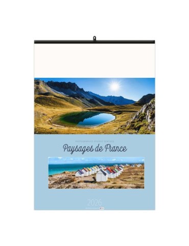 PAYSAGES DE FRANCE 2026 - 6 FEUILLETS - RELIURE BAGUETTE - MARQUAGE 1 COULEUR 2