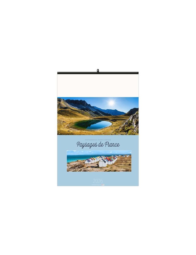 PAYSAGES DE FRANCE 2026 - 6 FEUILLETS - RELIURE BAGUETTE - MARQUAGE 1 COULEUR