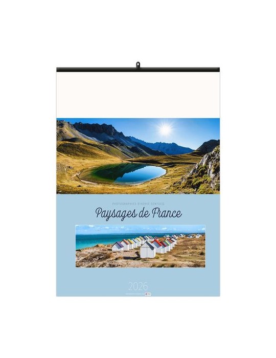 PAYSAGES DE FRANCE 2026 - 6 FEUILLETS - RELIURE BAGUETTE - MARQUAGE 1 COULEUR