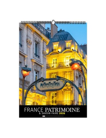 FRANCE PATRIMOINE 2026 - 6 FEUILLETS - RELIURE BAGUETTE - MARQUAGE 1 COULEUR