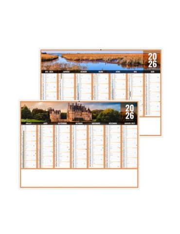 LIBERTE PAYS-DE-LOIRE 2026 - MIDI 430 x 335 mm - LEGER 400G - SANS MARQUAGE - 1 TROU EN TETE