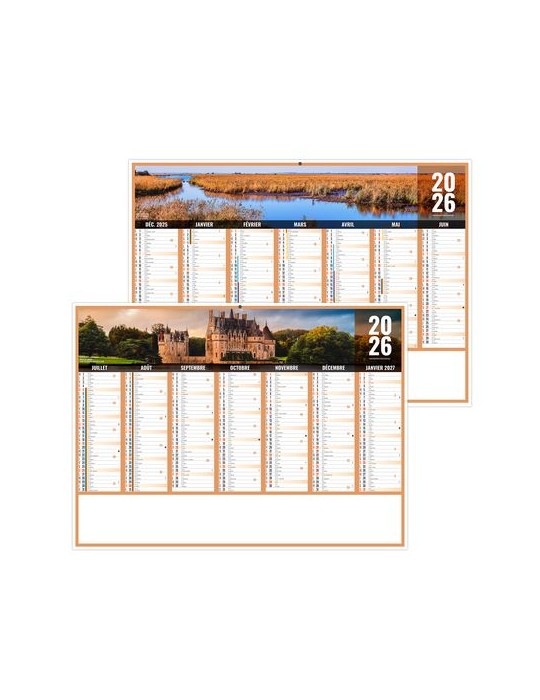 LIBERTE PAYS-DE-LOIRE 2026 - MIDI 430 x 335 mm - LEGER 400G - SANS MARQUAGE - 1 TROU EN TETE