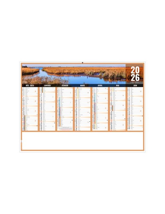 LIBERTE PAYS-DE-LOIRE 2026 - MIDI 430 x 335 mm - LEGER 400G - SANS MARQUAGE - 1 TROU EN TETE