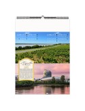 DE VIGNOBLES EN CHÂTEAUX 2026 - 6 FEUILLETS - RELIURE BAGUETTE - MARQUAGE 1 COULEUR nombre de pages : 12 pages livraison express