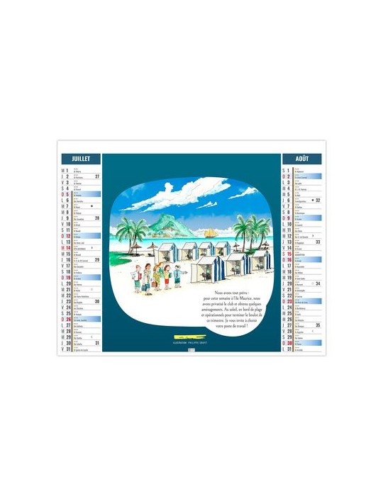 2EN1 - HUMOUR 2026 - XXL 474 x 700 mm - MARQUAGE 1 COULEUR