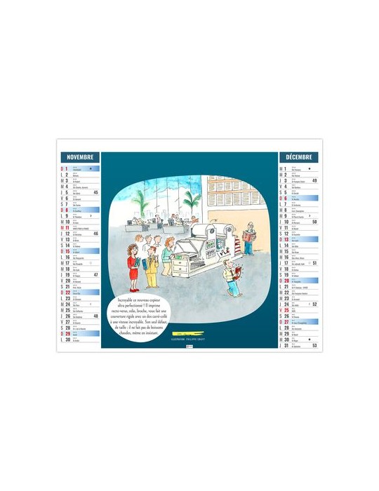 2EN1 - HUMOUR 2026 - XXL 474 x 700 mm - MARQUAGE 1 COULEUR