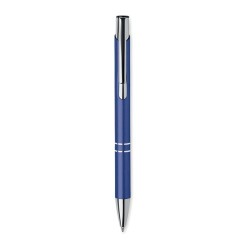 Stylo à bille  en aluminium recyclé personnalisable - BERN RA Matières : aluminium recyclé  Couleurs : bleu royal personnalisati