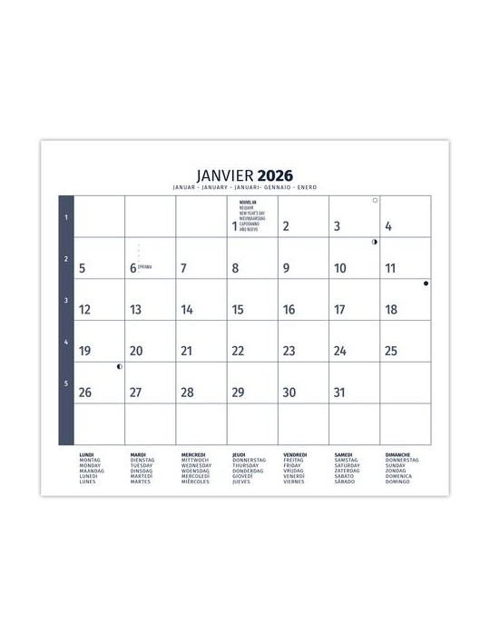 PLAQUE 1 VUE CESAR 2026 - DOS CARTON - BLOC B2 - SANS MARQUAGE