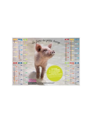 PLANNING CREATION 2026 - XXL 700 x 500 mm - LEGER SOUPLE - RECTO SEUL 2