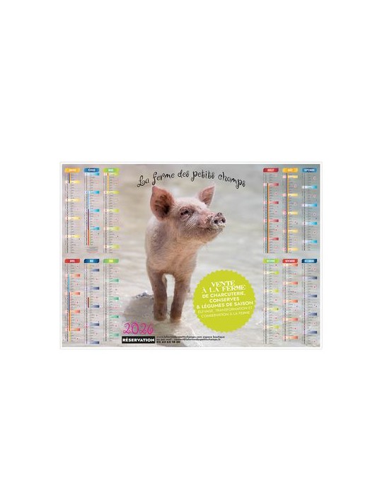 PLANNING CREATION 2026 - XXL 700 x 500 mm - LEGER SOUPLE - RECTO SEUL