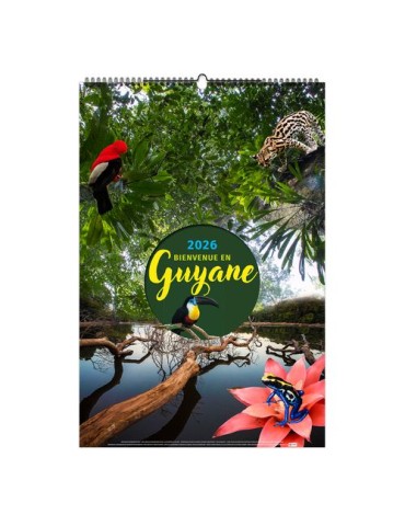 BIENVENUE EN GUYANE 2026 - 6 FEUILLETS - RELIURE BAGUETTE - MARQUAGE 1 COULEUR