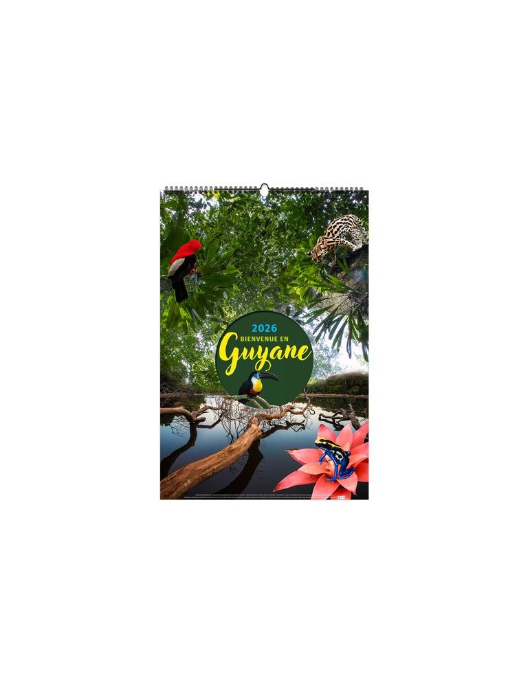 BIENVENUE EN GUYANE 2026 - 6 FEUILLETS - RELIURE BAGUETTE - MARQUAGE 1 COULEUR