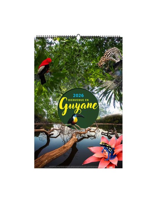 BIENVENUE EN GUYANE 2026 - 6 FEUILLETS - RELIURE BAGUETTE - MARQUAGE 1 COULEUR