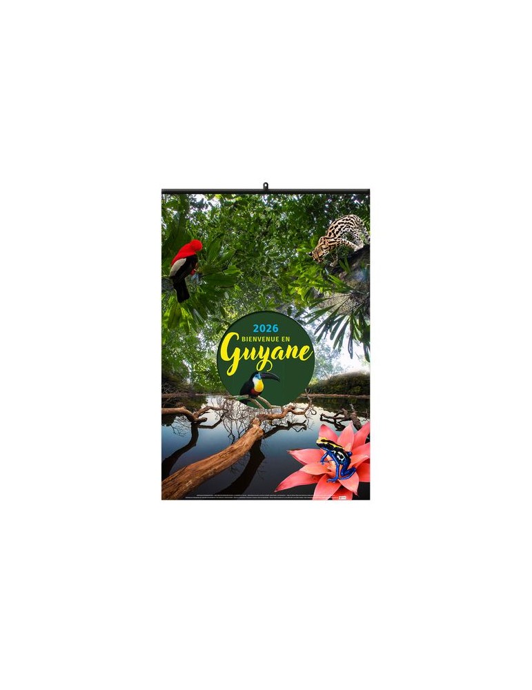 BIENVENUE EN GUYANE 2026 - 6 FEUILLETS - RELIURE BAGUETTE - MARQUAGE 1 COULEUR