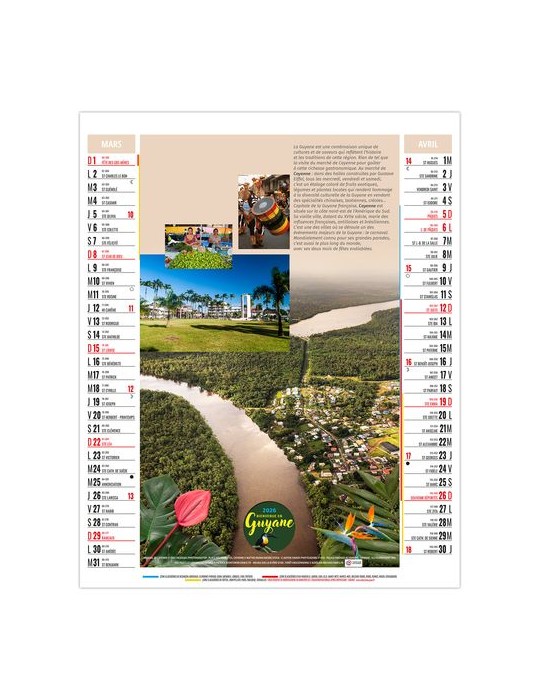 LEA 2026 - 6 FEUILLETS - BLOC SEUL SANS MARQUAGE