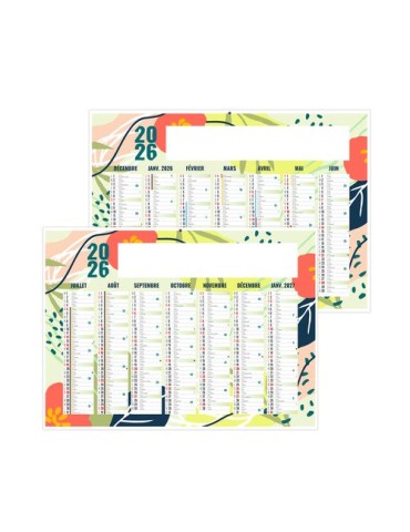 NATUREL 2026 - MIDI 430 x 335 mm - LEGER 400G - SANS MARQUAGE - 1 TROU EN TETE 2