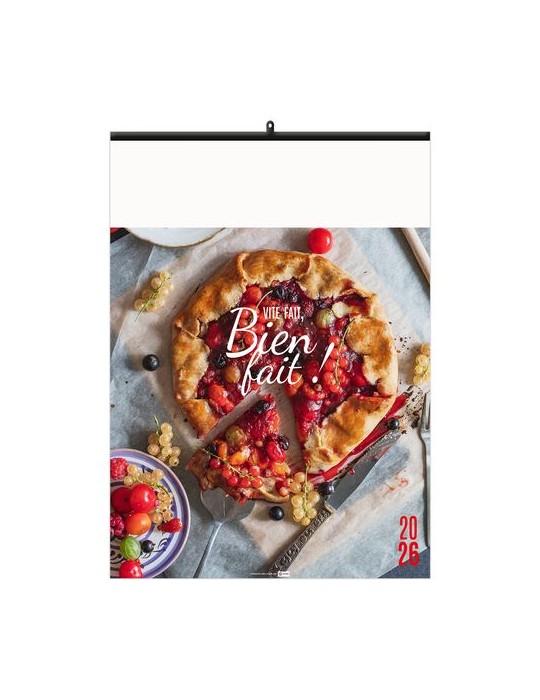 VITE FAIT, BIEN FAIT 2026 - 6 FEUILLETS - RELIURE BAGUETTE - MARQUAGE 1 COULEUR