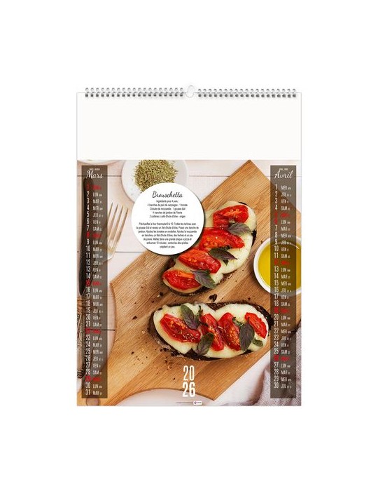 VITE FAIT, BIEN FAIT 2026 - 6 FEUILLETS - RELIURE BAGUETTE - MARQUAGE 1 COULEUR