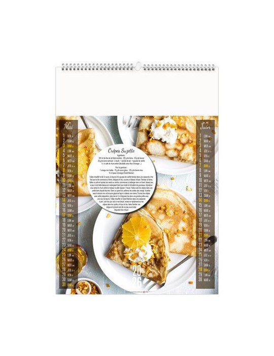 VITE FAIT, BIEN FAIT 2026 - 6 FEUILLETS - RELIURE BAGUETTE - MARQUAGE 1 COULEUR