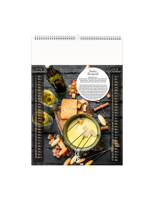 VITE FAIT, BIEN FAIT 2026 - 6 FEUILLETS - RELIURE BAGUETTE - MARQUAGE 1 COULEUR