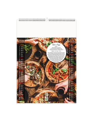 VITE FAIT, BIEN FAIT 2026 - 6 FEUILLETS - RELIURE BAGUETTE - MARQUAGE 1 COULEUR nombre de pages : 12 pages cadeau collaborateur 