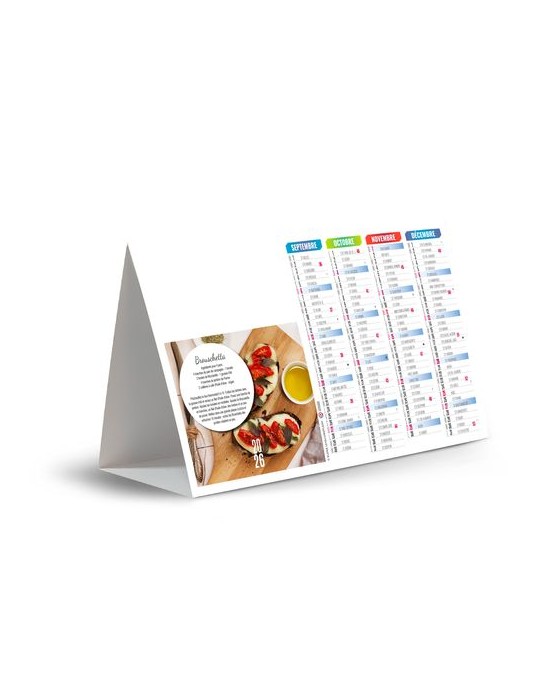 CHEVALET DE COMPTOIR - CUISINE RAPIDE 2026 - QUADRI